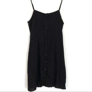 Little black button up dress